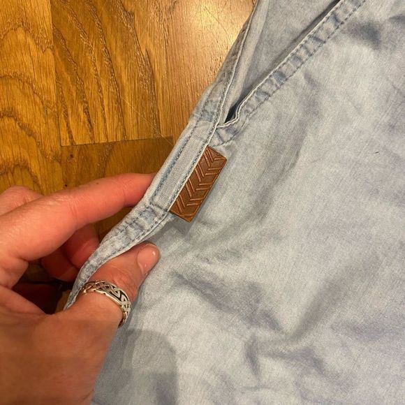 Alife and Kickin Pants 'Jane' Light Denim Blue Jean Shorts Size Large - Picture 4 of 16